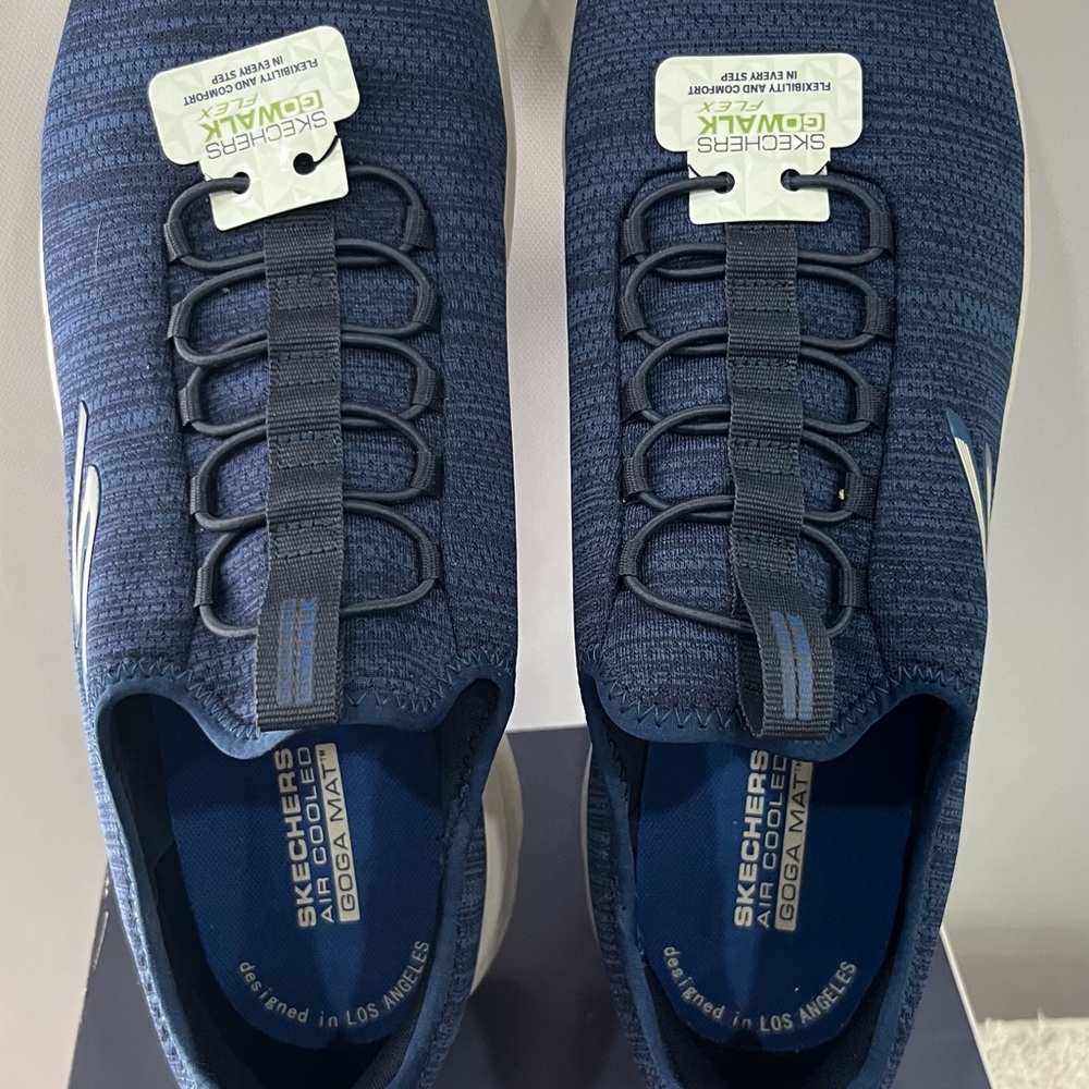 Skechers Navy Go Walk Flex Shoes